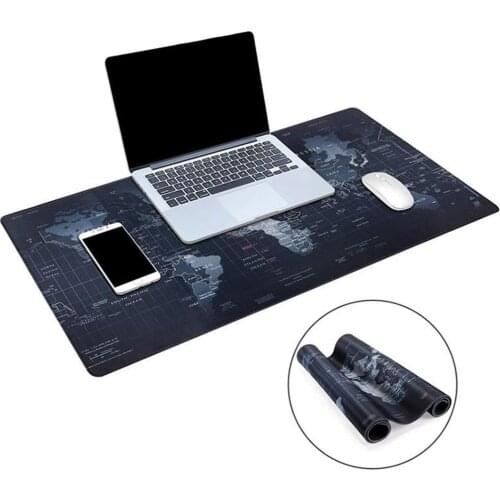 Anti-Slip World Map Gaming Mouse Mice Keyboard Pad Mat Cushion for PC Laptop large size Keyboards Mouse Pads
