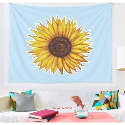 Sunflower tapestry Art Wall Hanging Tapestries for Living Room Home Dorm Decor