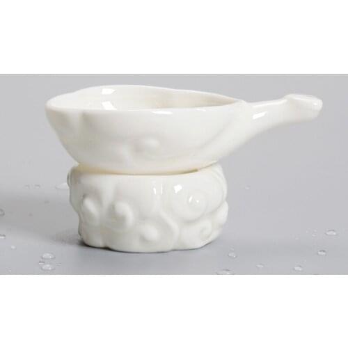 Christmas Dehua white porcelain high-end ceramic tea set, home office filter, tea leakage, tea maker, tea filter, tea filter