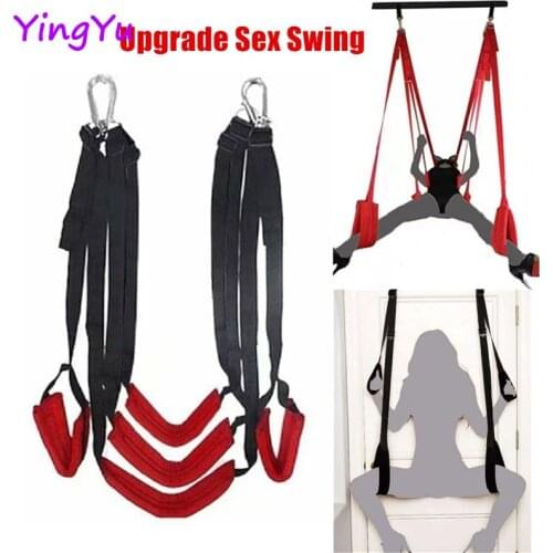 Soft Material Sex Swing Sex Furniture Fetish Bandage Love Adult game Chairs Hanging Door Swing Sex Erotic Toys for Couples