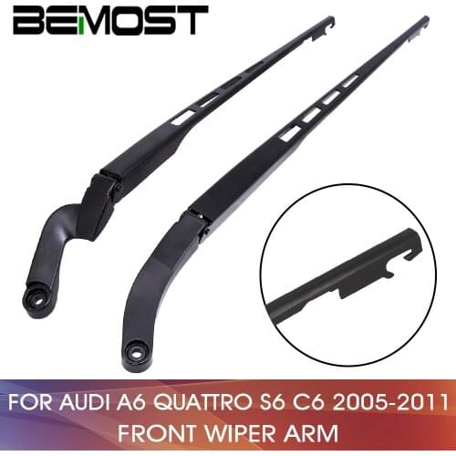 Car wiper blade Front wiper arm For Audi A6 QUATTRO S6 C6 2005-2011 LH:4F1955407B RH:4F1955408B Auto Windscreen car accessories