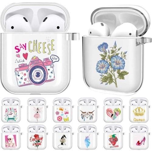 For Wireless Bluetooth Apple Airpods 1/2 Earphones Silicone Earphone Case for AirPods 1st Gen A1523, A1722,2nd Gen A2032, A2031