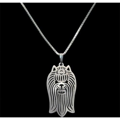 Womens Jewelry Metal Alloy Pet Necklaces Lovers' Yorkshire Terrier Jewelry Pendant Necklaces Drop Shipping
