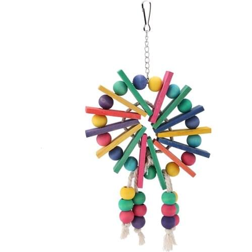 1 Pc Parrot Toy Bird Toys Hanging Standing Toy Parrot Swing Suitable For Parrots And Birds Holder Hanging Swing Rings