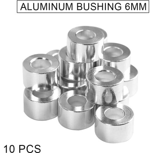 10Pcs Column Flat Gasket Aluminum Bushings 6mm Stainless Steel Column Flat Gasket for CNC Build 3D Printer 3D Printer Accessori