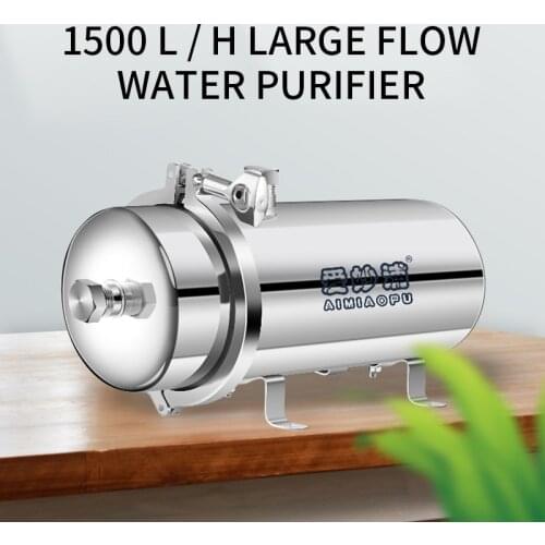 1500L/H PVDF Ultrafiltration Water Filter Easy Disassemble & Clean Household Under Sink 304 Stainless Steel Water Purifier