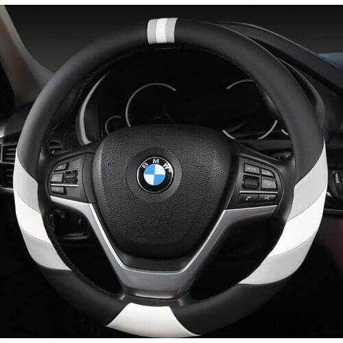 38CM PU Leather Car Steering Wheel Cover For BMW f30 f10 e46 x5 e70 x1 x3 e39 x5 x4 f11 all models Car-Styling