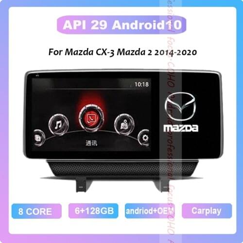 COHO For Mazda CX-3 Mazda 2 2014-2020 Android 10.0 Octa Core 6+128G Car Multimedia Player Stereo Receiver Radio