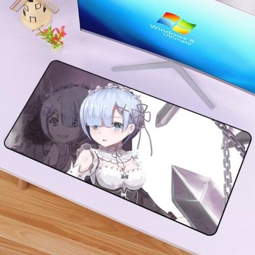 Cartoon Large 60x30cm Anime Ram Mousepad Gamer Gaming Mouse Pad XL Locking Edge Durable Super Laptop Notebook Desk Mat