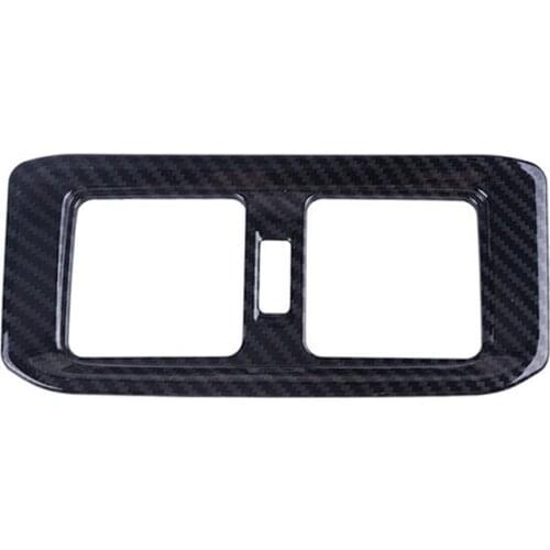 Carbon Fiber Rear Seat Air Vent Cover Trim Accessories For Toyota RAV4 Carbon Fiber Rear Seat Air Vent Cover