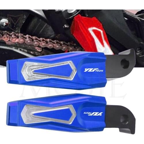 For Yamaha YZF R25 YZF-R25 YZFR25 Motorcycle CNC Aluminum Rear Foot Pegs Pedals Passenger Rearset Folding Footrest Motocross