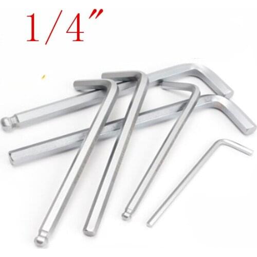 20pcs 1/4" inch ball end hex allen key wrench spanner hand tool