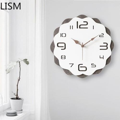 Living Room Modern Design Round Wall Clock Quartz Silent Simple Quartz Clock Mute In Living Room Reloj De Pared 3d