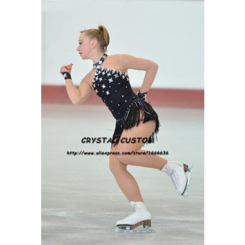 Crystal Custom Figure Skating Dress Girls New Brand Ice Skating Clothes For Competition DR4602