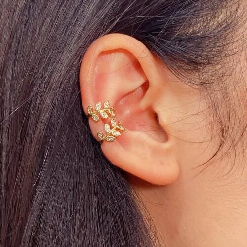 Ins Metal Leaf Earring Fashion Jewelry Boho Luxury Gifts Kpop Clip Earrings For Women 2020 Bulk Wholesale Trend Beach