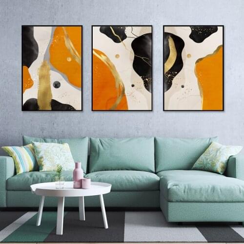 Minimalist Frameless Abstract Poster Printing Picture Modern Living Room Background Wall Decorative Painting Canvas Art Mural