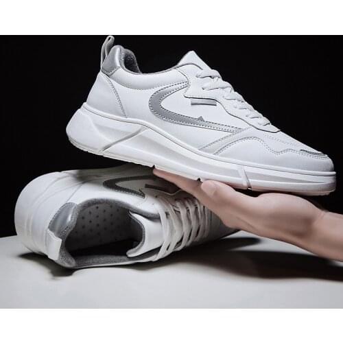 Mens Shoes Leather Black Designer Shoes Men High Quality White Shoes Fashion Luxury Sneakers Zapatillas Hombre Casual Schoenen