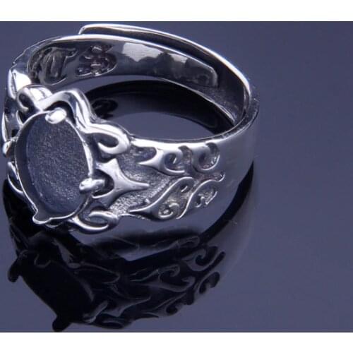 925 STERLING SILVER men women lovers' Semi Mount Bases Blanks base blank Pad ring Setting wedding jewelry findings diy A2134