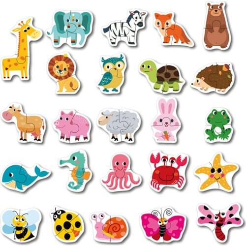 Infant Early Training Puzzle Cognitive Card Fruit Vegetable Pair Puzzle Kids Learning Matching Game Toy