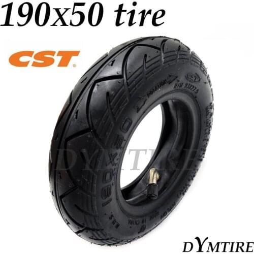 Mini Electric Scooter Pneumatic Tire 190x50 CST Thickened Wear Resistant Inner and Outer Tyre