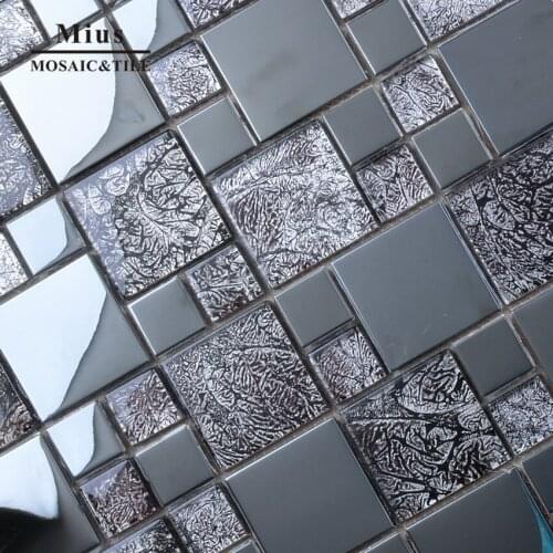 Popular design for home decoraton glass mosaic tile