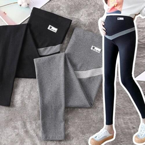 High Waist Belly Casual Maternity Legging Spring Autumn Fashion Knitted Clothes For Pregnant Women Pregnancy Skinny Pants
