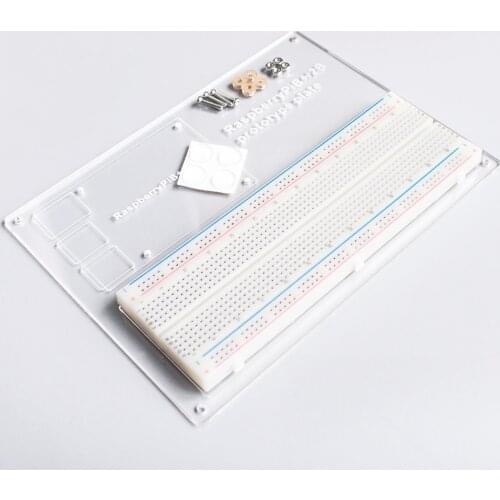RAB 5 in 1 Breadboard Holder Base Plate Circuit Board Screws Uno R3 Mega 2560 Raspberry Pi 3 Model B