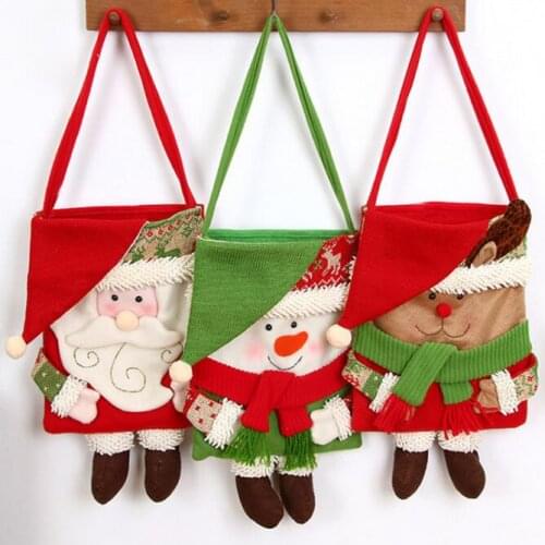 Christmas Gift Bag Christmas Decoration Supplies portable handbag Candy Bags Book Holder