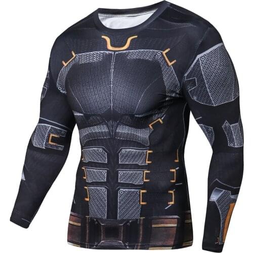 Brand New MMA Gym Shirt Men Sport T Shirt Long Sleeve Rash Guard Men Workout Training Fitness Top T-shirt Boxeo Rashgard Jerseys