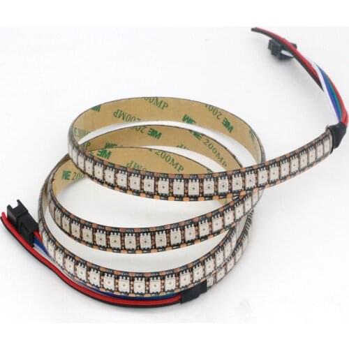 1m/3m/5m DC12V WS2815 pixel led strip light,Addressable Dual-signal Smart,30/60/144 pixels/leds/m Black/White PCB,IP30/IP65/IP67