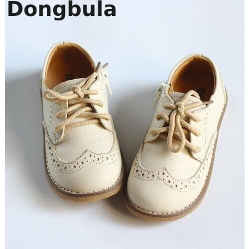 2021 Spring New Childrens Shoes Boy Flats Genuine Leather Princess Shoes For Girls School Casual Shoes Breathable Toddler Shoes