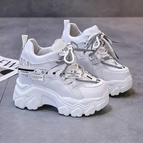 Comfort Chunky Sneakers Women Casual Platform Shoes Fashion Height Increasing Ladies Trainers Sport Sneakers Woman Zapatillas