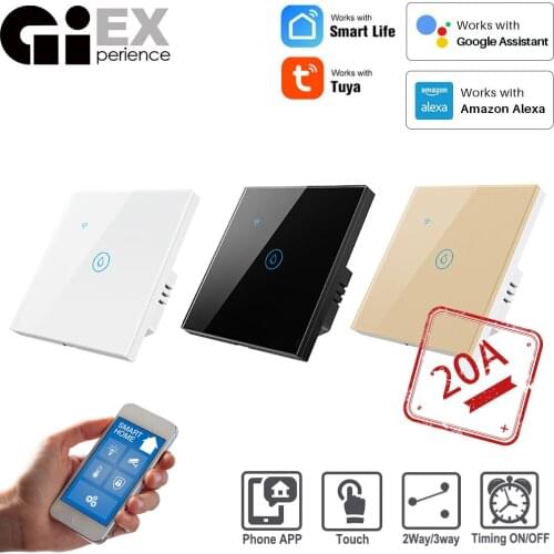 WiFi Smart 20A Boiler Switch Water Heater & air conditioning Smart Life Tuya APP Amazon Alexa Echo Google Home Voice Control