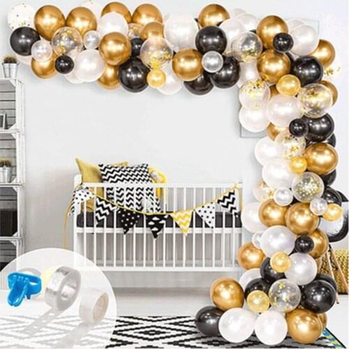 Balloon Garland Arch Kit Rose Gold Confetti Latex Balloon Wedding Adult Kids Birthday Party Decoration Baby