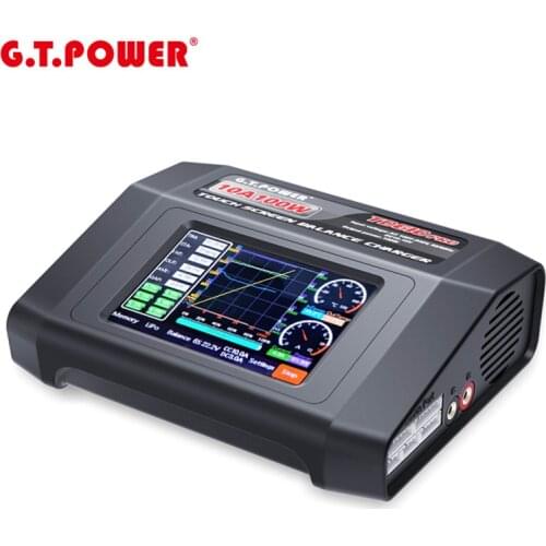 G.T.POWER GTP TD610 PRO 100W 10A AC/DC Touch Screen Battery Charger Discharger for 1-6S LiPo Lilon LiFe LiHV 1-14S