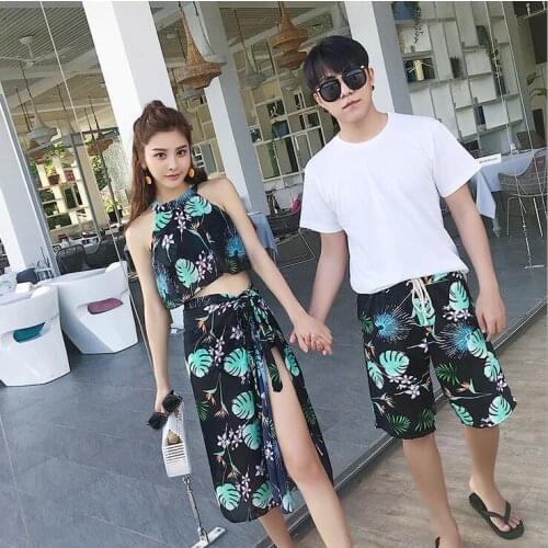 Woman beach short pants board shorts Couples board shorts leisure swimwear Summer swimming trunks lovers swimsuit beach surf