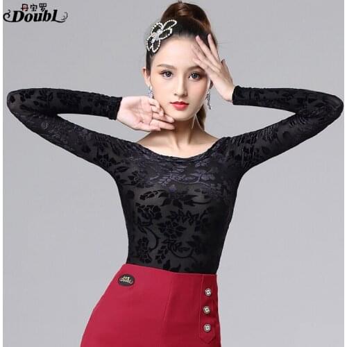 Latin dance costumse sexy latin dance tops for women latin dancing jacket National Standard Dance wear S-3XL