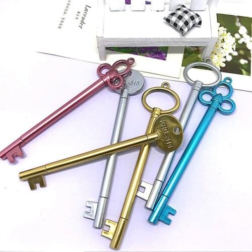 0.38mm Retro Key Gel Pen Set Kawaii School Supplies Stationery Office Writing Kawaii Roller pen School Stationery
