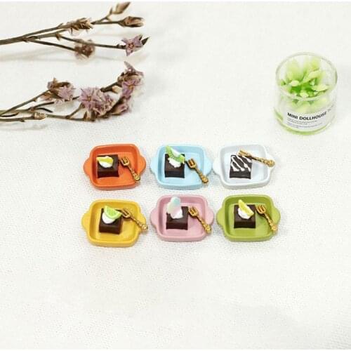 1 Set 1/12 Scale Miniature Chocolate Dessert Pretend Food for 1/6 1/12 Blyth OB11 BJD Dollhouse Kitchen Toys Accessories