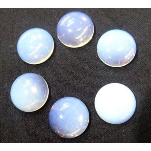 20PCS Natural Opal Stone round Cabochons CAB 18MM No hole Beads for DIY Jewelry production Making Ring Earring