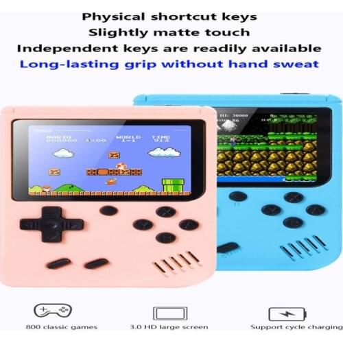 2020 800/500/400 In One Retro Nostalgic Game Console 3 Inch TFT Color Screen Handheld Game Console Multi-Color Classic Game Gift