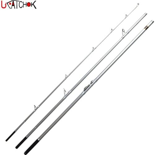 4.2M KW Guides 100-250g lure Weight 3section carbon fiber H power fast action surf carp rod beach far shot long casting rod
