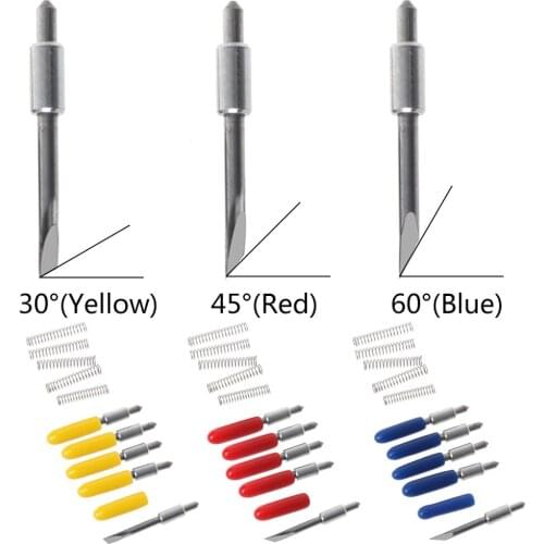 5Pcs 30° 45° 60° Cutting Vinyl Plotter Blades For Graphtec CB15U Vinyl Cutter