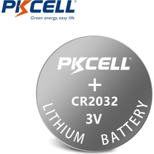 100Pcs PKCELL 220mAh CR2032 Battery CR 2032 3V Lithium Button Cell Coin Battery for Remote Control Toy Watch Camera Calculator