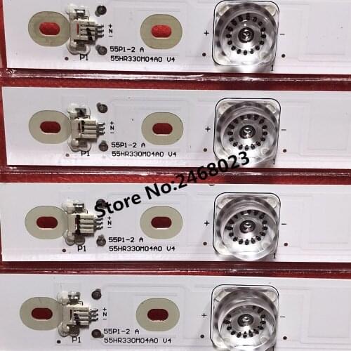9Pieces/lot FOR TCL HR-38408-00840 LC8RB2U4-D-K backlight bar 55P1-2 A 55HR330M04A0 V4 4C-LB5504-HR12J LCD bar 4 LAMPS 100%new