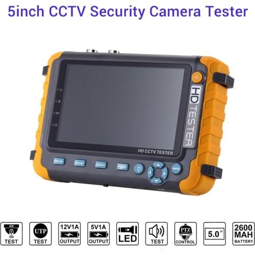 Ahd cctv tester Security Camera Tester With 5 Inch TFT LCD Monitor For 4 IN1 TVI CVI Analog Security Cam Tester hdmi tester