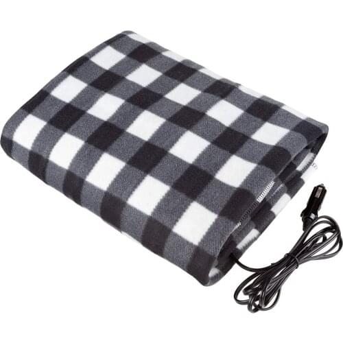 12V Electric Heated Car Blanket Cold Weather Travel Warm Blankets for Car RV SNO88