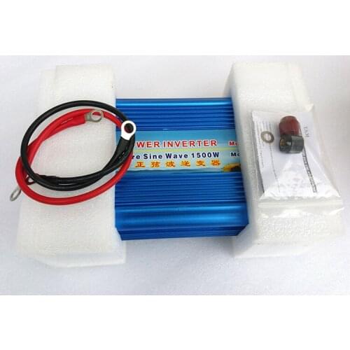Free shipping 12V-220V pure sine wave power inverter1500W 3000W peak power digital display