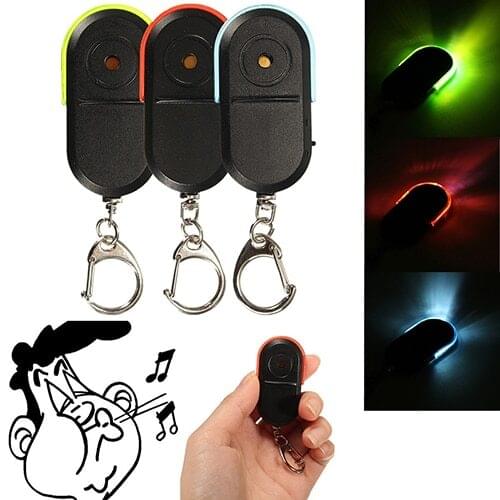 Wireless Anti-Lost Alarm Key Finder Locator Whistle Sound LED Light KeychainStore 47