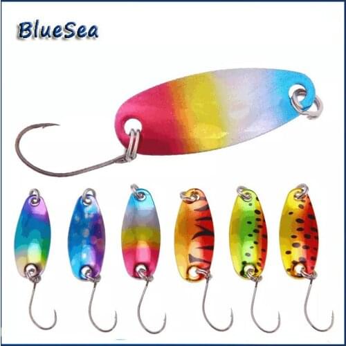 BlueSea 2.5g 30mm Metal JIgging Lures Spinner Hard Metal Jig Fishing Jig Lure Sinking Artificial Bait Spinner Pesco